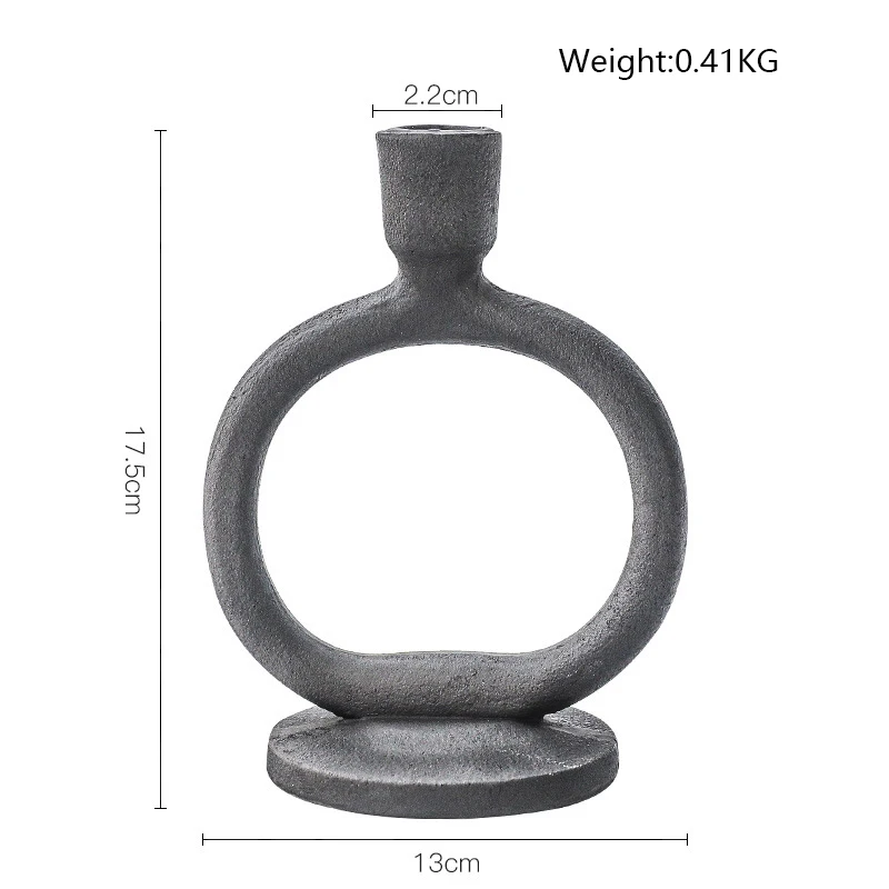 

Матовый стеклянный подсвечник в скандинавском стиле