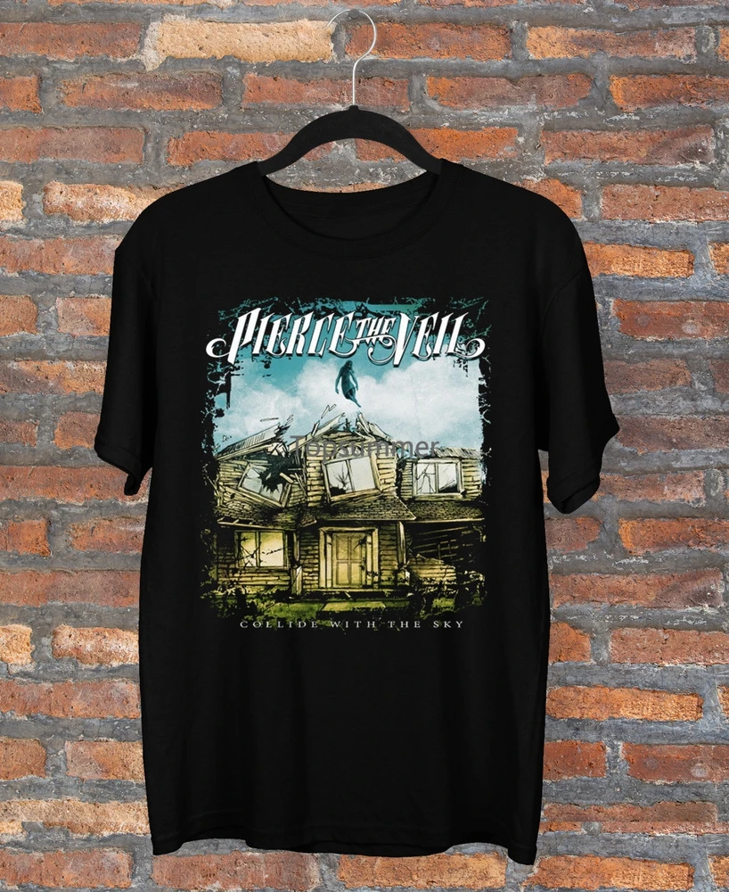 

Vintage Pierce The Veil Band T-Shirt Black Short Sleeve All Sizes S-3Xl