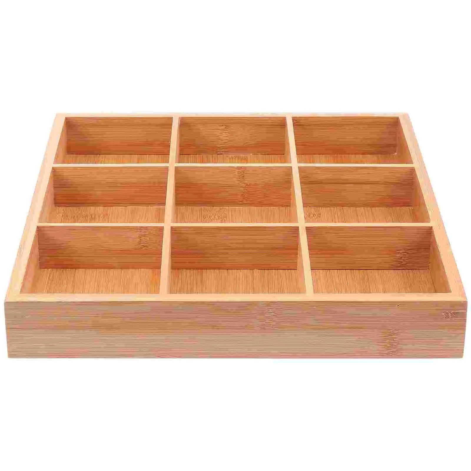 

Tray Serving Platter Divided Wood Sushi Bamboo Fruit Plate Wooden Trays Snack Plates Compartment Organizer Dishes Storage Candy