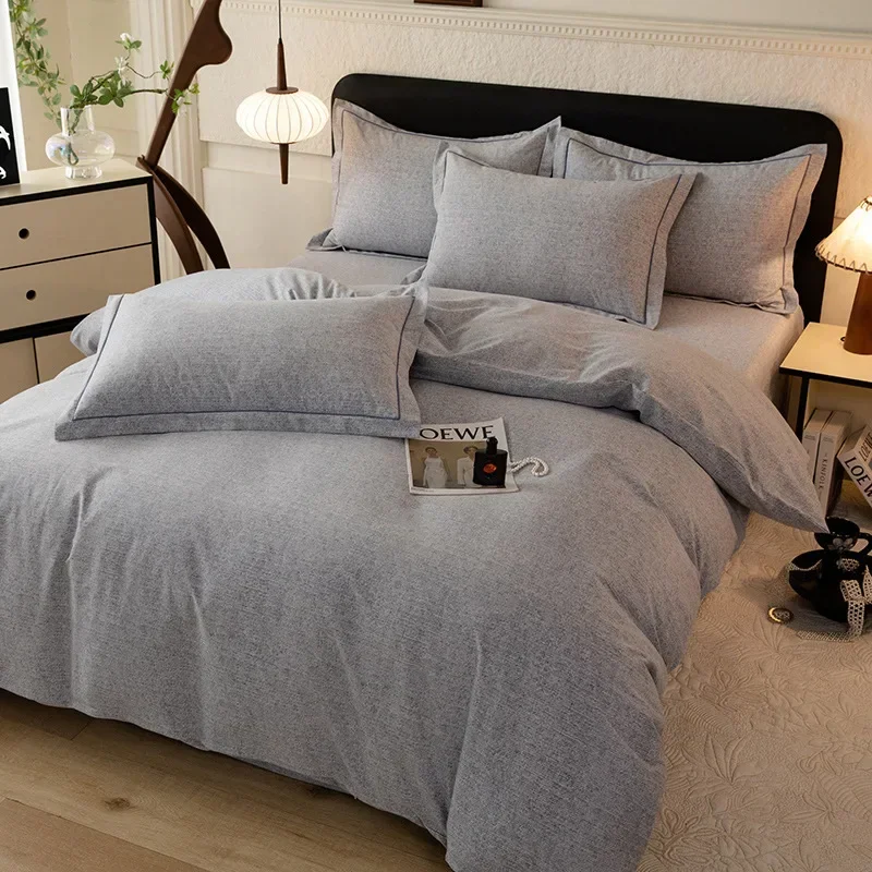 2024 новый легкий роскошный однотонный комплект из четырех предметов утолщенного