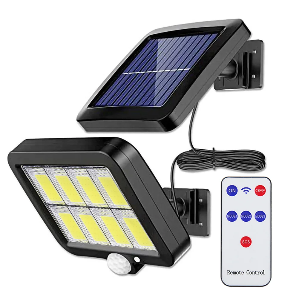

LED Solar Porch Light 3 Working Modes Wall Lamp Waterproof Motion Sensor Induction Garden Villa Courtyard Park Lighting