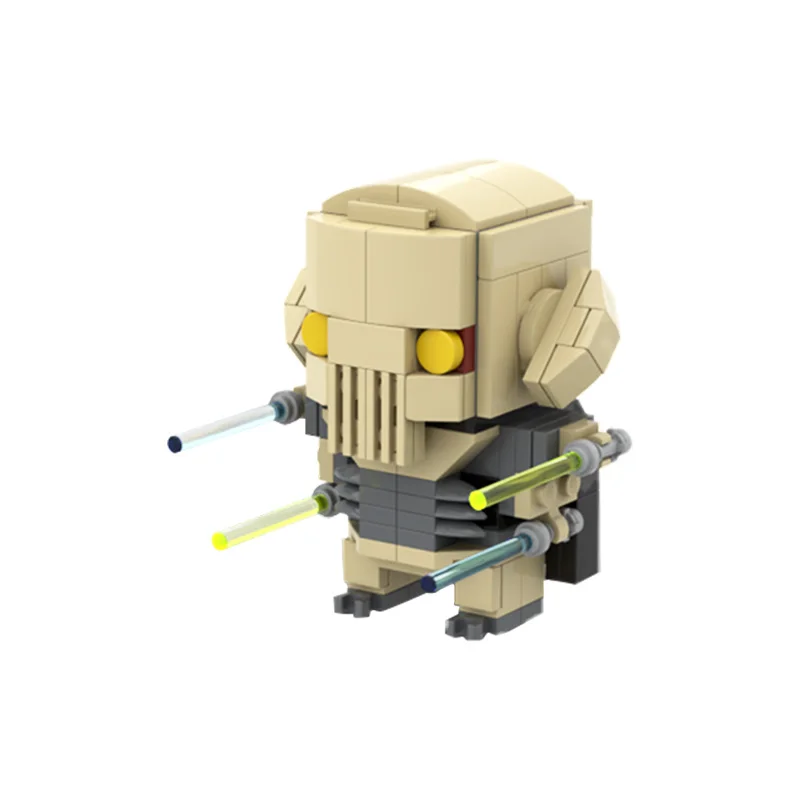 Buildmoc Space Wars Brickheadz OBI Wangs Luke Fett Анакин тосканные фигурки Модель MOC набор
