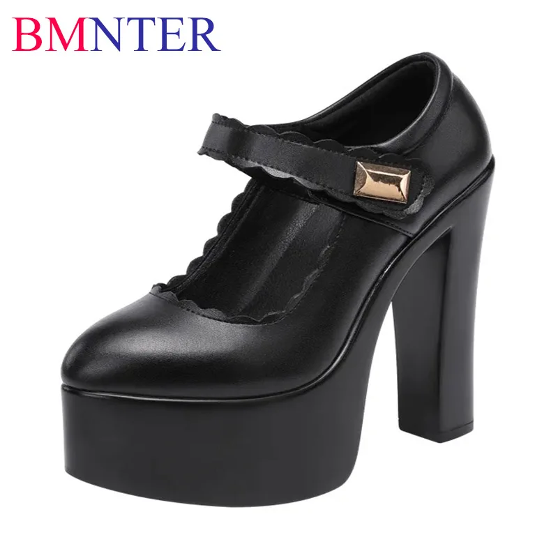 

Туфли-лодочки женские из натуральной кожи, на высоком каблуке 15 см