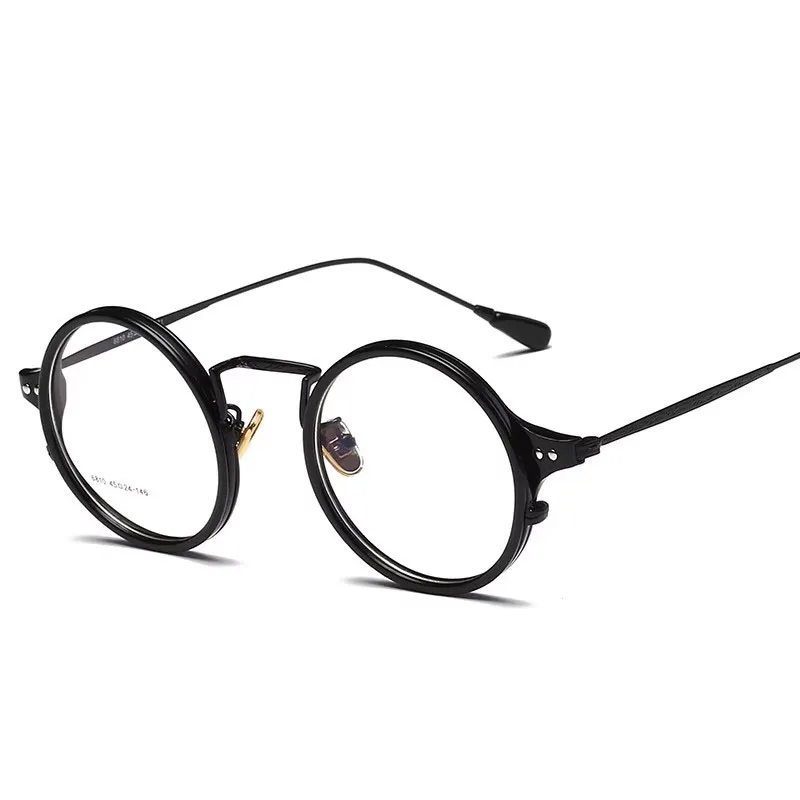 TR90 Round Glasses Frame Women Men Metal Vintage Optical Prescription Spectacles Myopia Man Tortoise Black Clear Eyewear