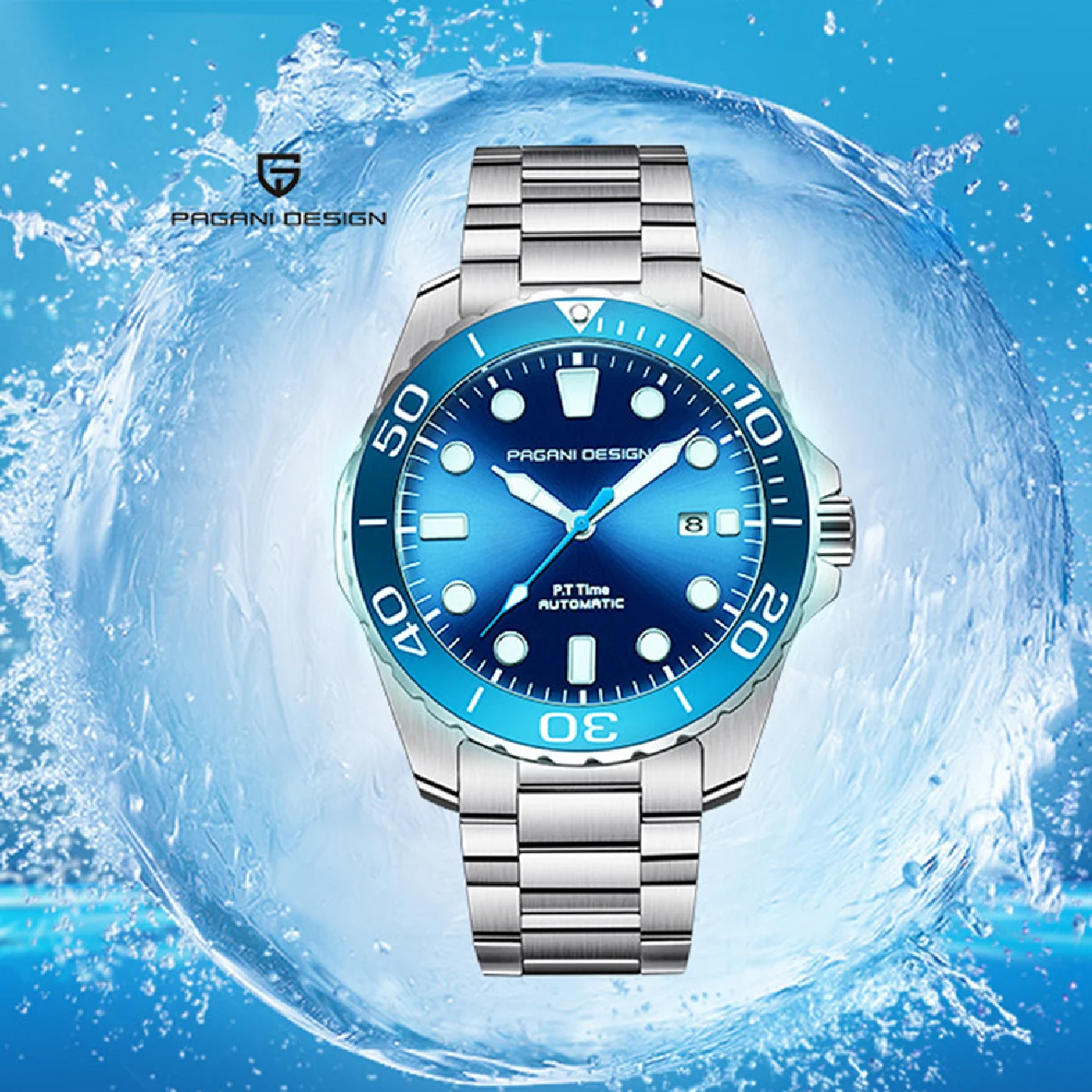 

PAGANI DESIGN 2023 New Luxurious Men Mechanical Wristwatches Top Brand Waterproof Stainless Steel Automatic Watch Montre Homme