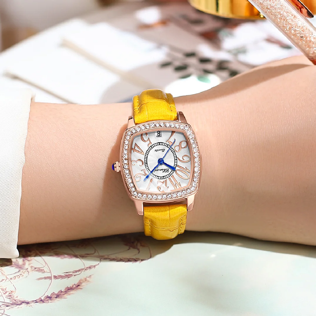 CHENXI Ladies RoseGold Watches Top Brand Luxury Fashion Diamond Women Watch Stainless Steel Quartz Waterproof Wristwatches enlarge