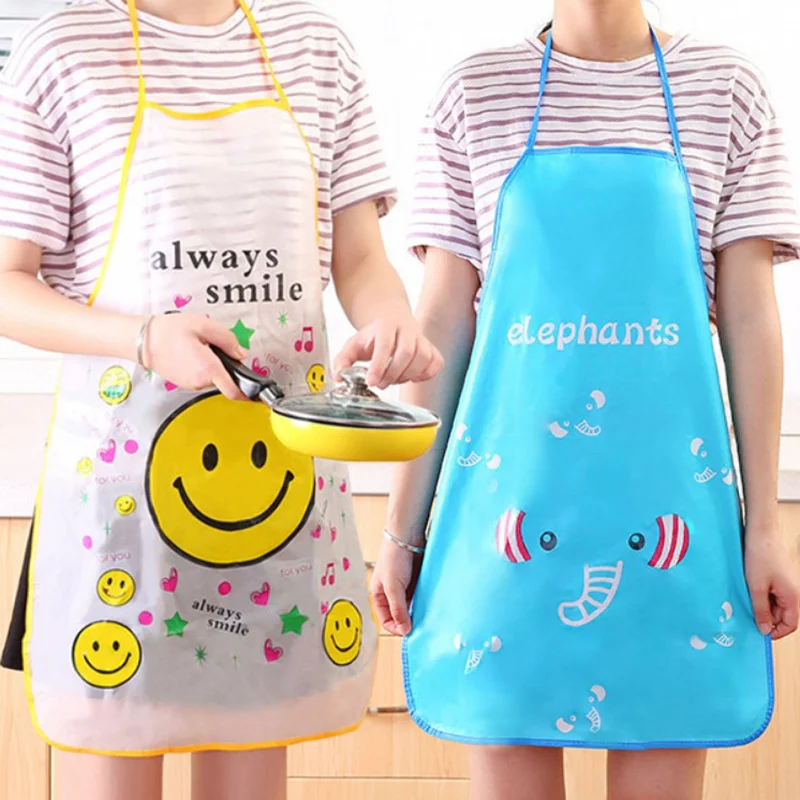 

Lovely Women Kitchen Apron Princess Cartoon Cute Plastic Animal Sleeveless Master Apron Kitchen Accessories Household Cleaning