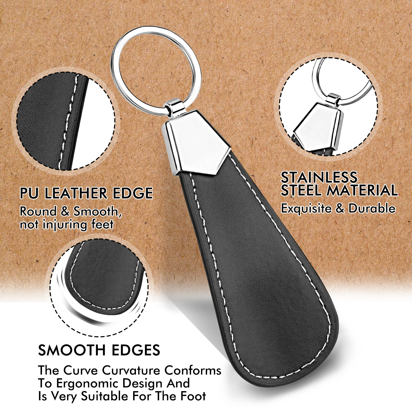 Мини-портативный рожок для обуви ZOMAKE модный аксессуар из твердой нержавеющей