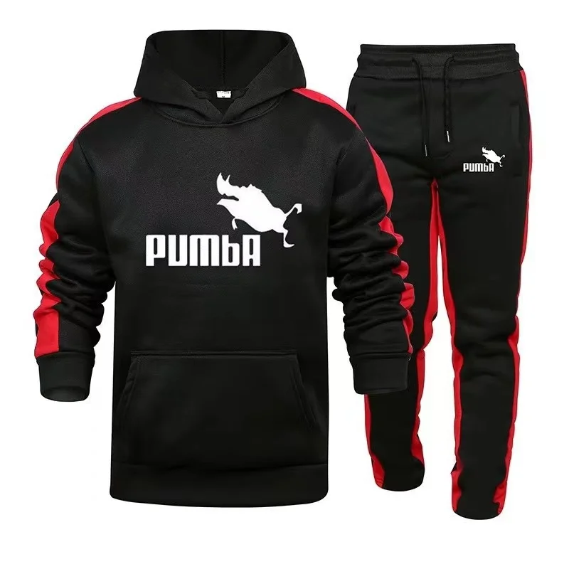 

Men's activewear Hooded sweatshirt and jogging pants High quality gym clothing Fall/Winter casual sports hoodie set