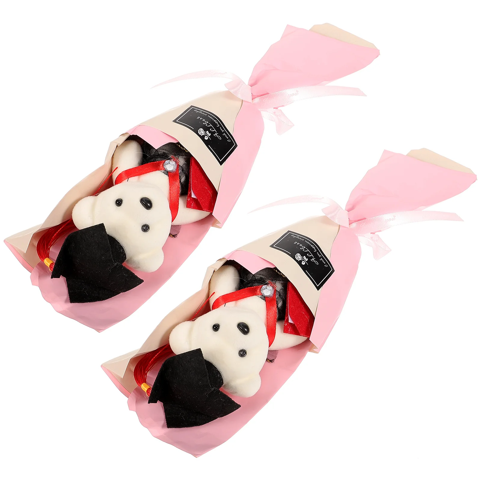 2 шт. Букет Выпускной Мягкие Животные Плюшевый Медведь Сувениры Для Вечеринки