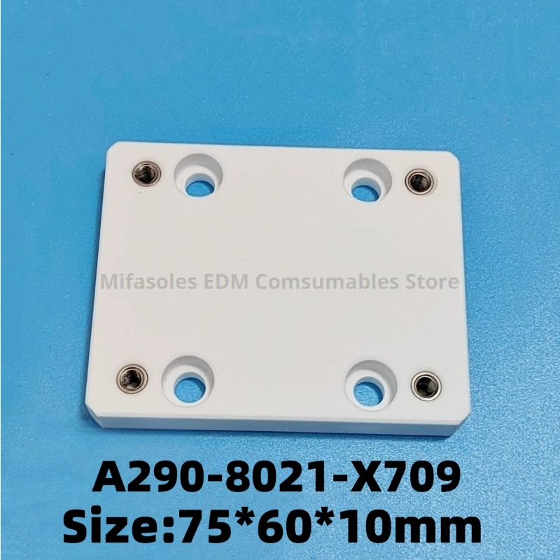 1 шт. проволока EDM F302 A290-8021-X709 керамическая Изоляционная Пластина 75x60x10 мм для Fanuc O,P,Q,R,T, серия проводной резки EDM