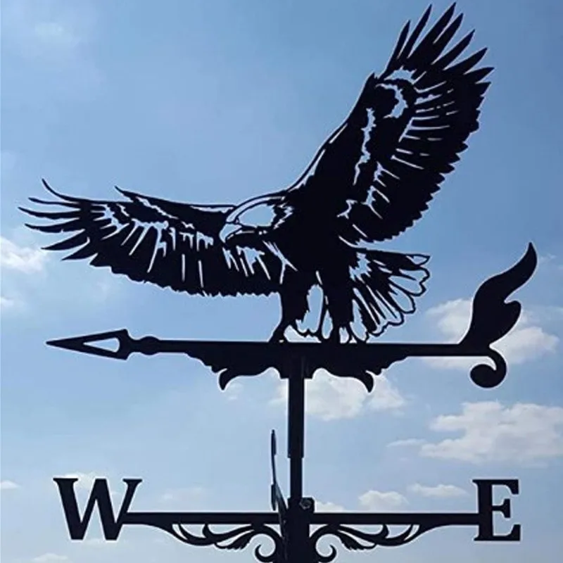 

Metal Weathervane Weather Vanes Roofs Retro Garden Stake Weather Vane Measuring Tools Outdoor Garden Decoration Architecture