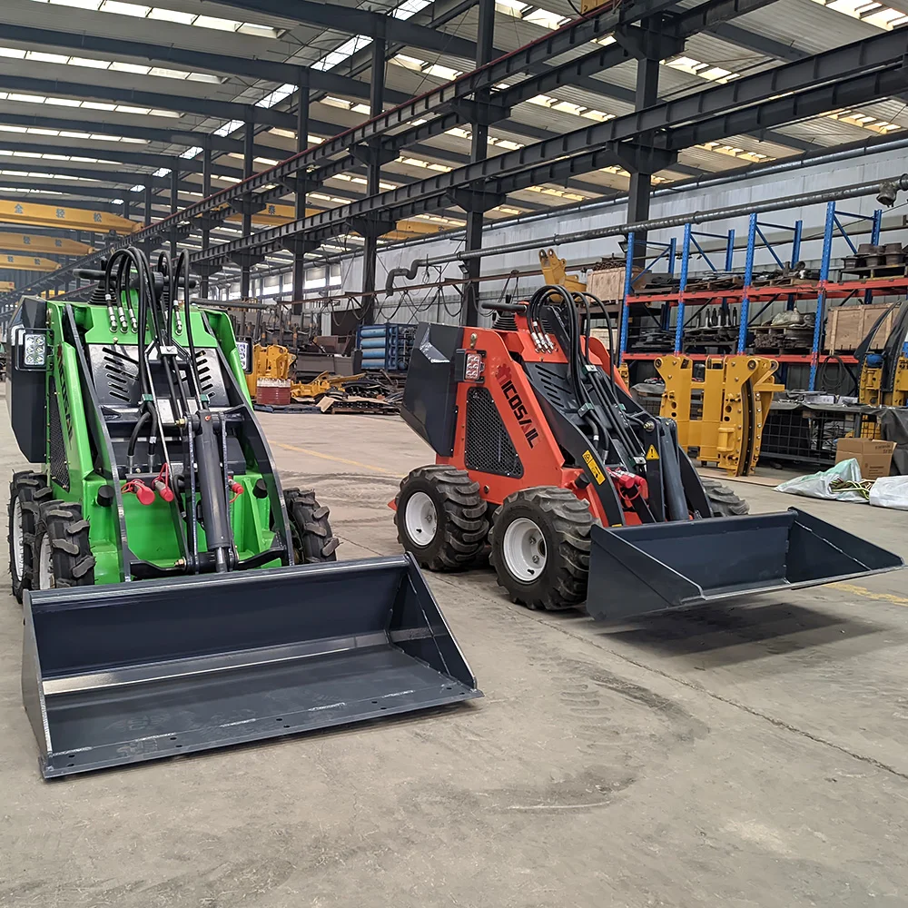 Дизельный мини-погрузчик на заказ многофункциональный с бортовым поворотом 1500