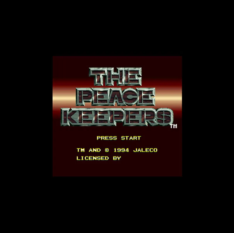 Peace Keepers NTSC версия 16 бит 46-контактная большая серая игровая карта для игроков из