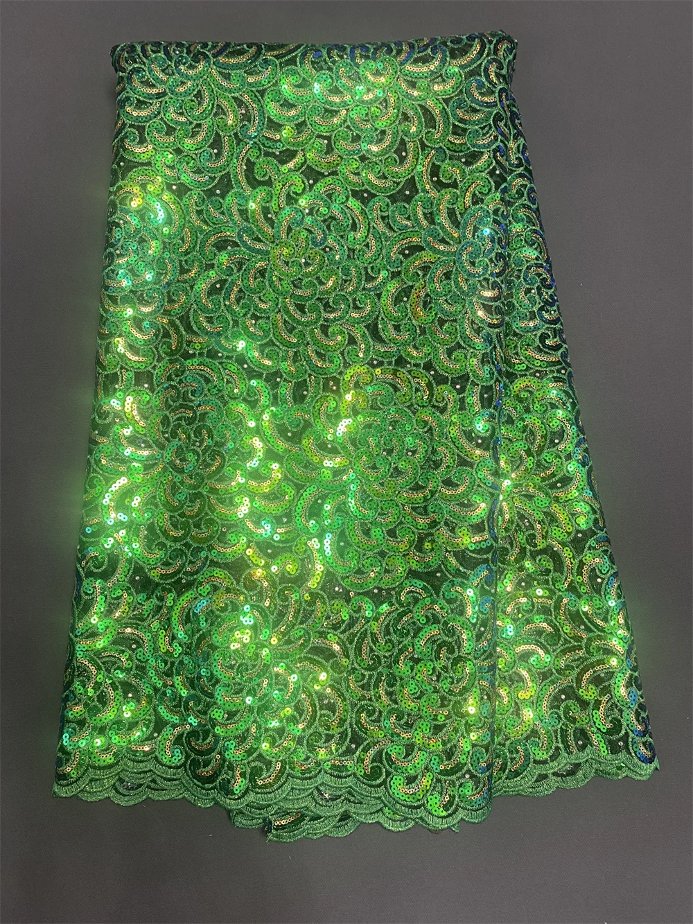 Нигерийская кружевная ткань 2024 высокое качество 5 ярдов золотая роскошная с