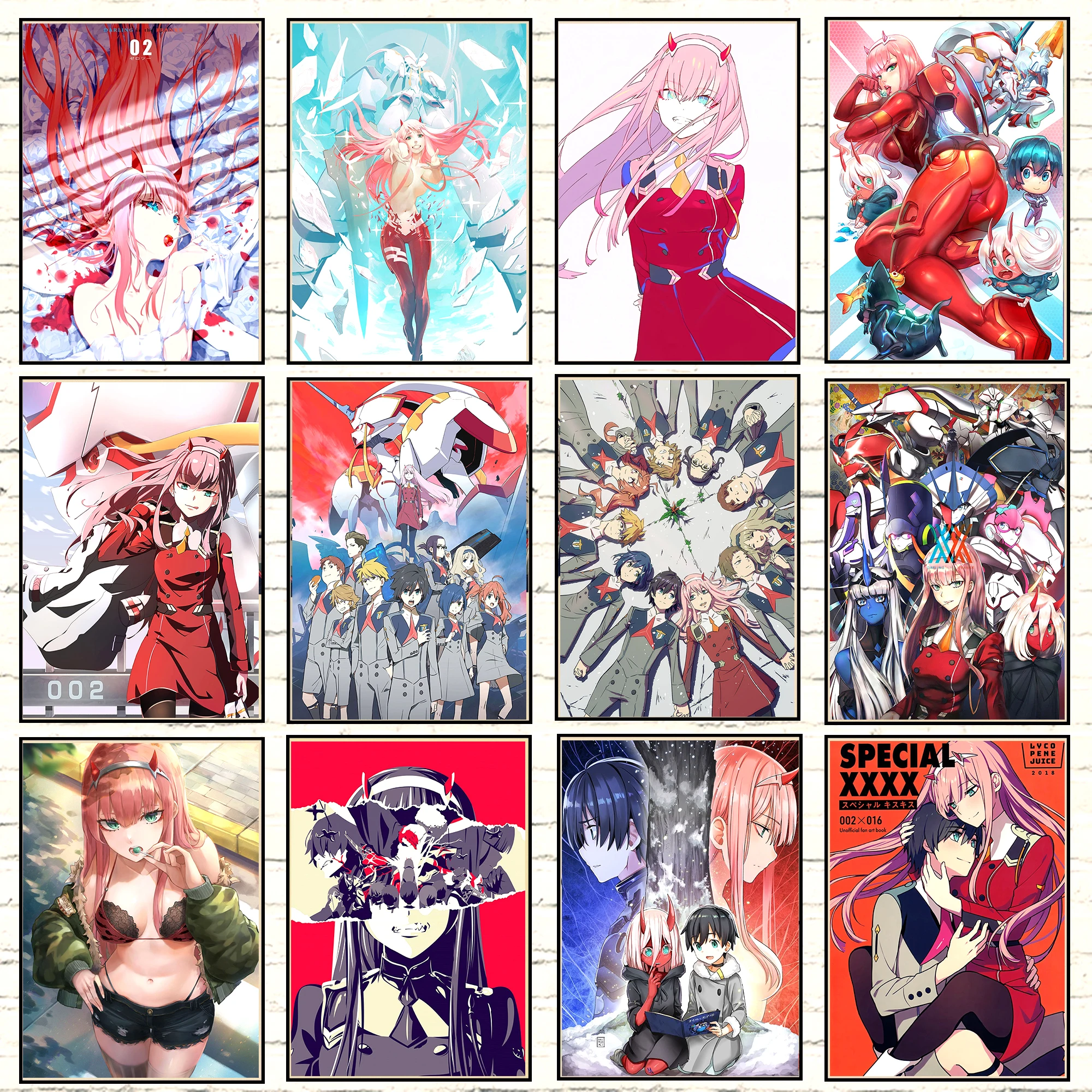 Аниме-постер 80-х годов, постеры «любимый в Фране», HIRO 02, Картина на холсте, настенное искусство, картина, украшение для дома, кавайный Декор для комнаты