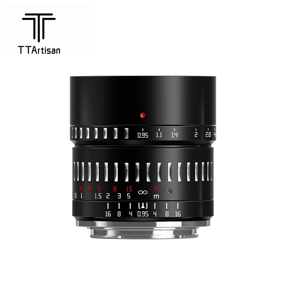 Объектив TTArtisan 50 мм F0.95 с большой диафрагмой для Sony E Mount Fujifilm X Canon M Leica L Nikon Z Panasonic
