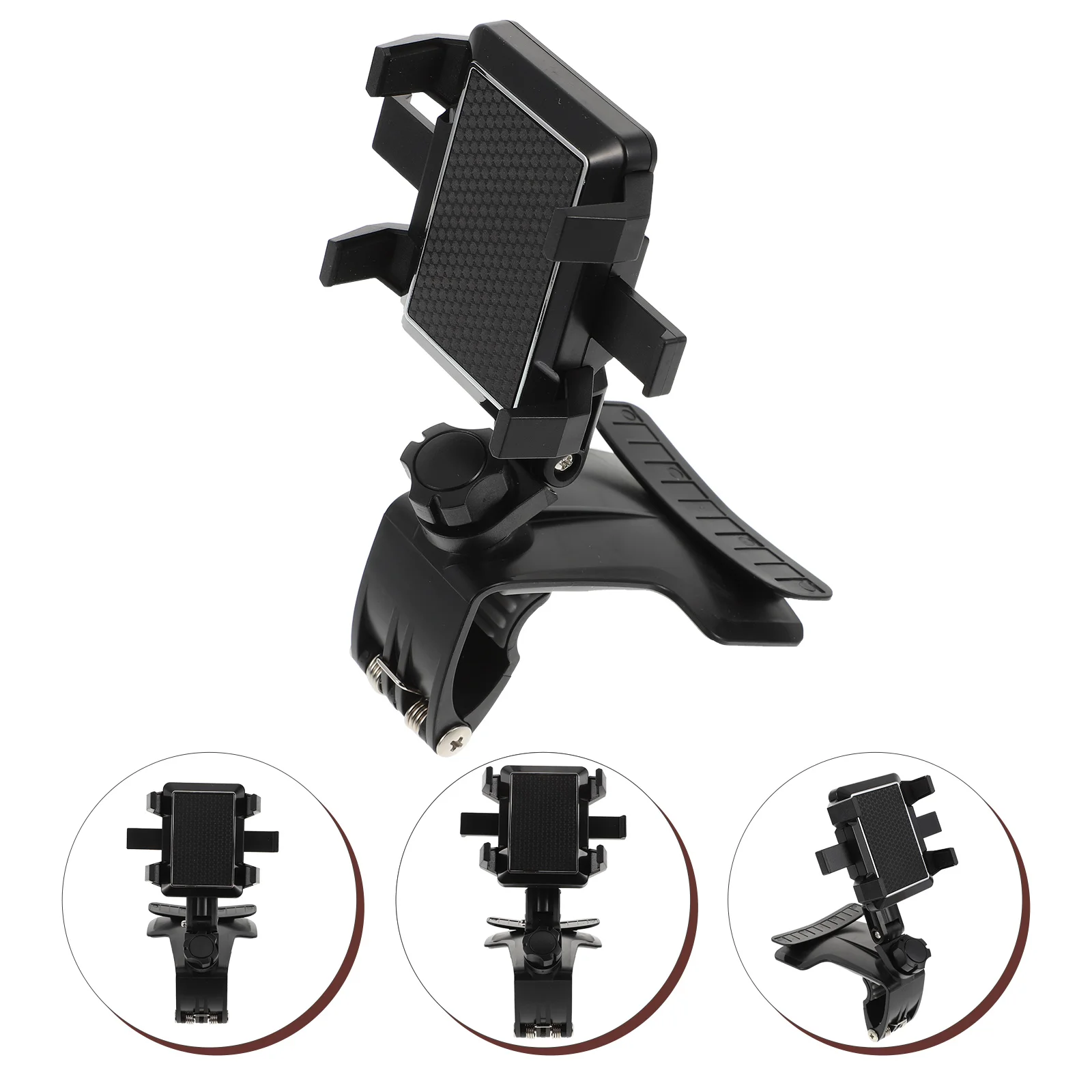 

1pc Rotating Auto Mobile Phone Holder Phone Navigation Bracket (Black)