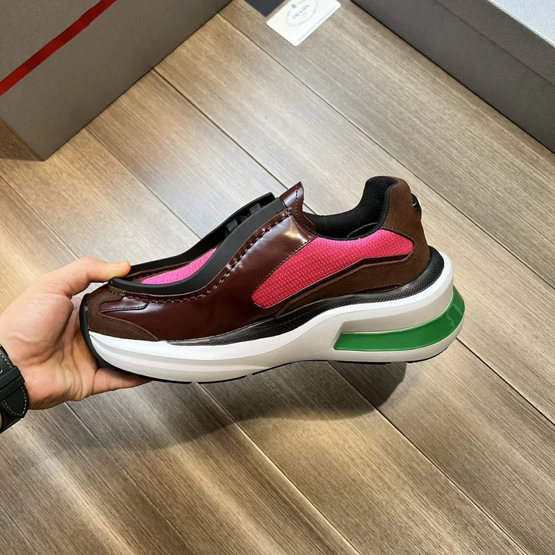 

Дизайнерские мужские кроссовки Systeme, беговая Обувь из натуральной кожи, Повседневная модная спортивная прогулочная обувь