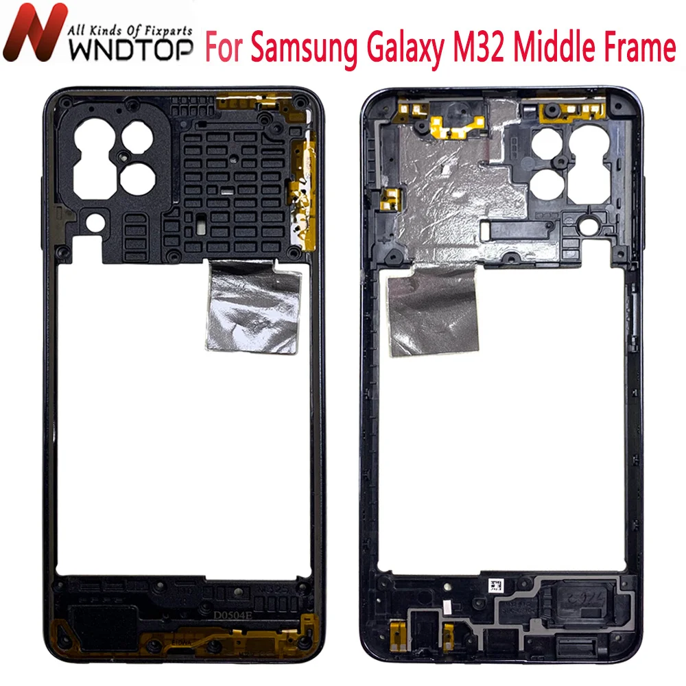 

6.4" For Samsung Galaxy M32 Middle Frame Front Bezel Frame Faceplate Housing Case Replacement Part For Samsung M32 Middle Frame