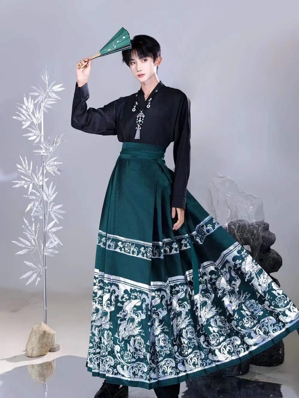 Новинка платье ханьфу в китайском стиле для мужчин и женщин плетеная Золотая