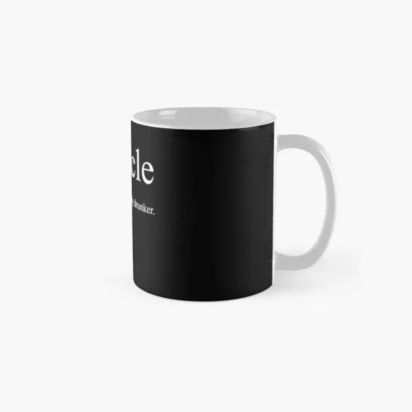 

Mens Druncle T Shirt Cool Funny Uncl Mug Gifts Image Handle Round Drinkware Photo Picture Coffee Printed Cup Design Tea Simple