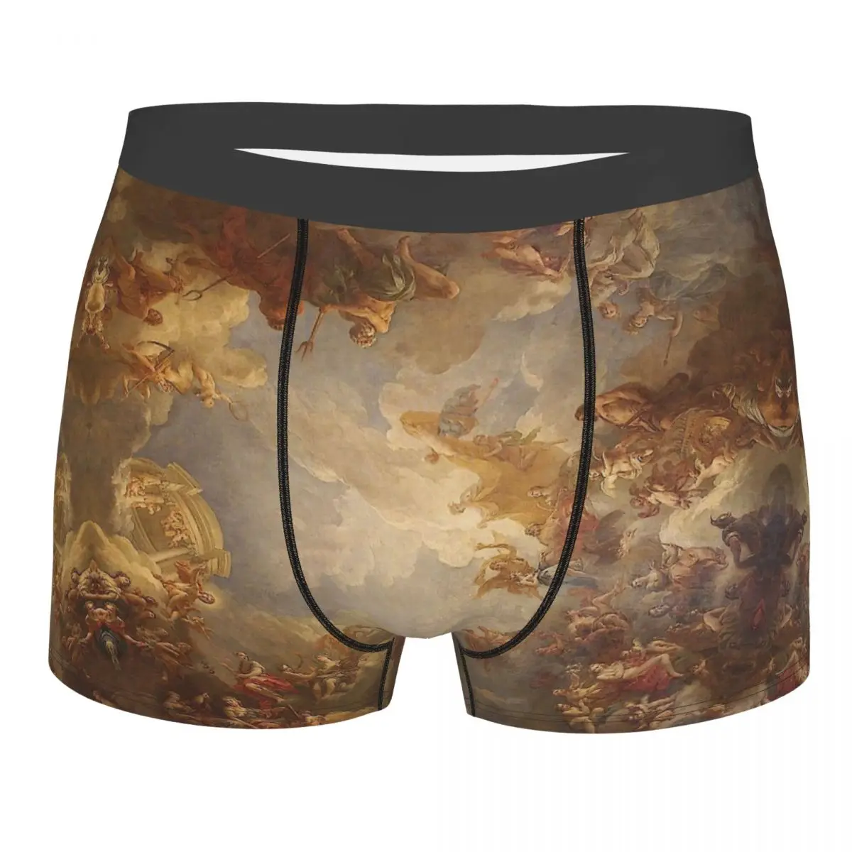 

Renaissance Angels Angel Brown Ceiling At Versailles Panting Underpants Cotton Panties Men's Underwear Print Shorts Boxer Briefs