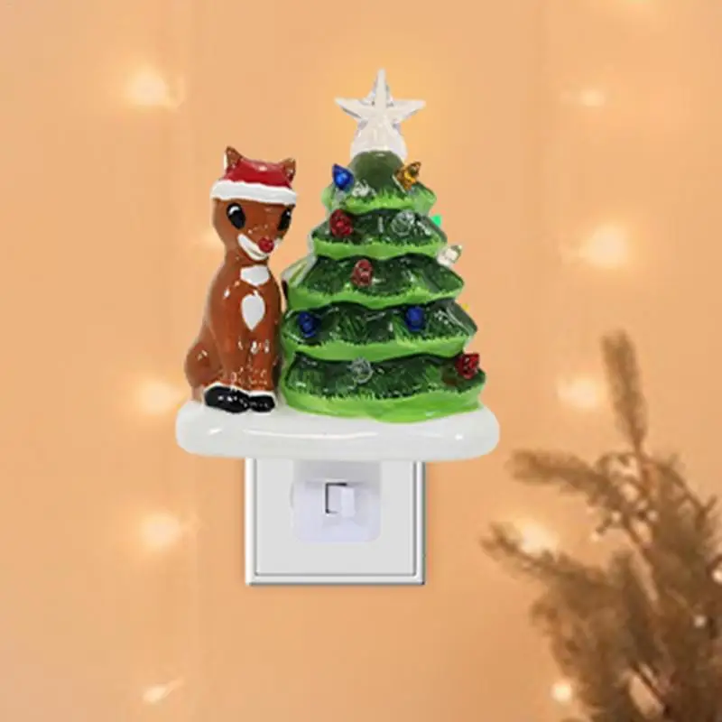 Ночник для рождественской елки Рождественская елка Елка Лось Смола Декоративная