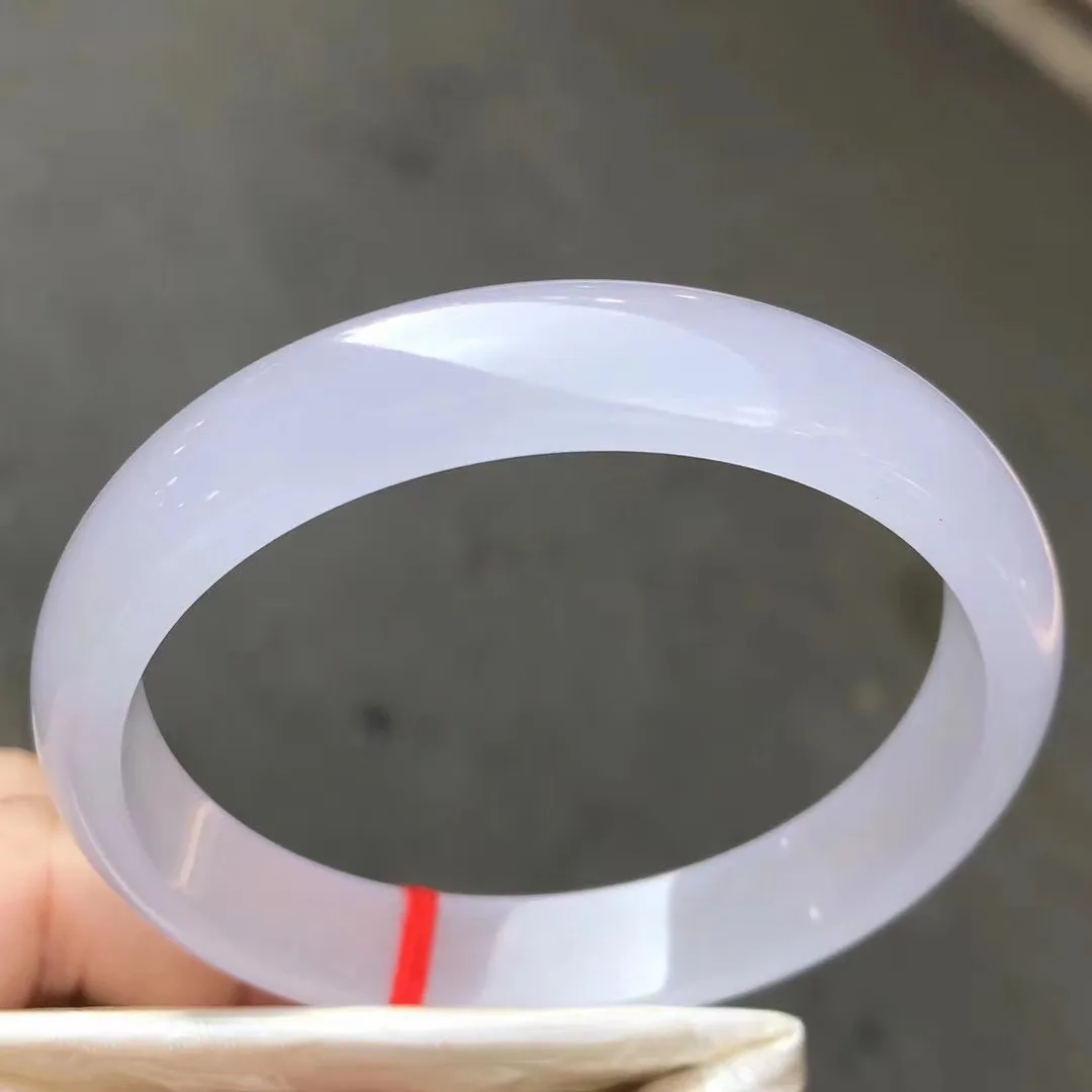 

Natural Myanmar jadeite bangle flat bar real jadeite bangle natural purple jade stone for woman temperament bracelets 58mm 229