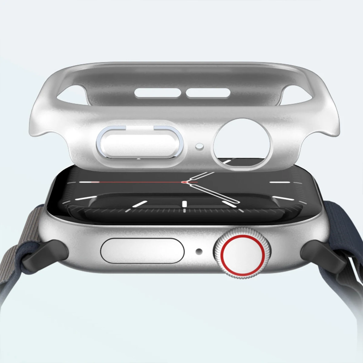 Фото Чехол для Apple Watch series 10 42 мм 46 мм, Матовый Жесткий Бампер из поликарбоната, защита экрана, аксессуары для iWatch series 10 42/46 мм №2