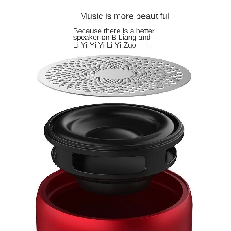 

Mini Wireless Speaker Bluetooth Column Metal Bass Box IP67 Waterproof Loudspeaker Portable Speakers with Travel Case A106Pro