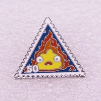 stamps badge fashionable creative cartoon brooch lovely enamel badge clothing accessories