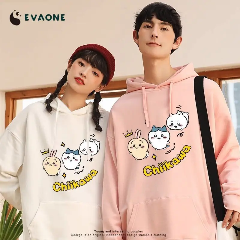 Японский свитер с капюшоном Chiikawass из аниме мультфильма осень-зима длинными