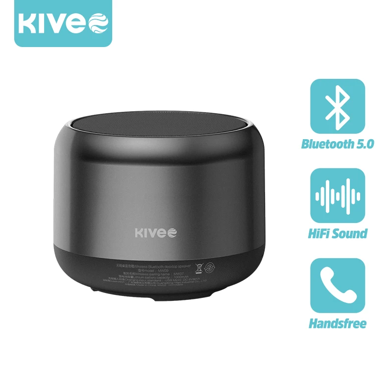 KIVEE kablosuz Bluetooth taşınabilir hoparlör HiFi Stereo açık seyahat parti kordon ile 10 saat pil Subwoofer Mini ses kutusu