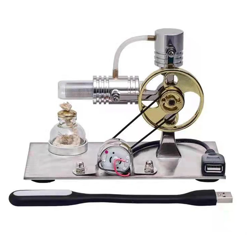 

New L-Shape Stirling Engine Model With USB Connector And Night Light,Stirling Engine Model Educational Toy
