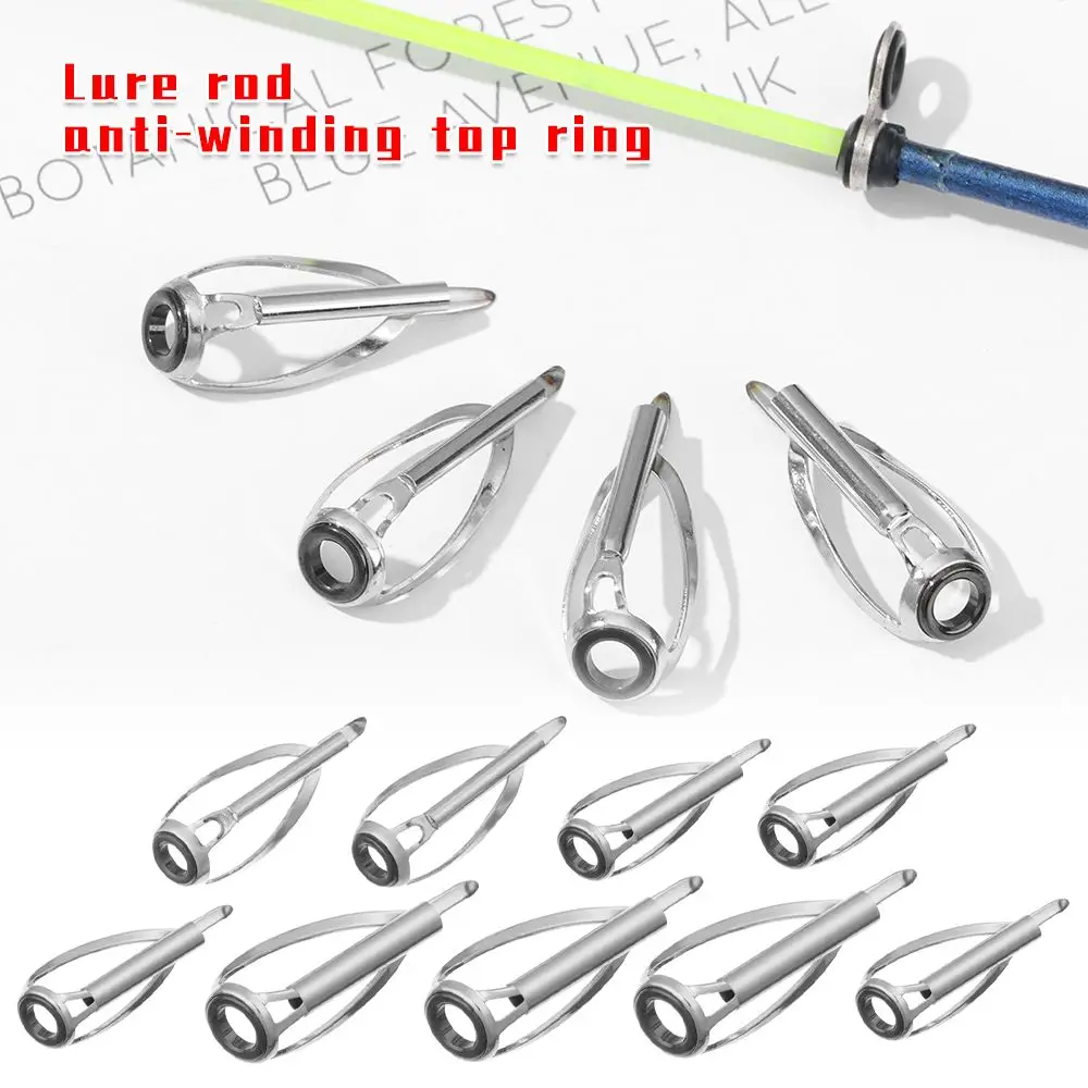 

1.8MM - 3.6MM Fishing Rod Pole Guides SIC Ring Tips Top Eye Rings Repair Accessories Fishing Rods Component Spinning Casting