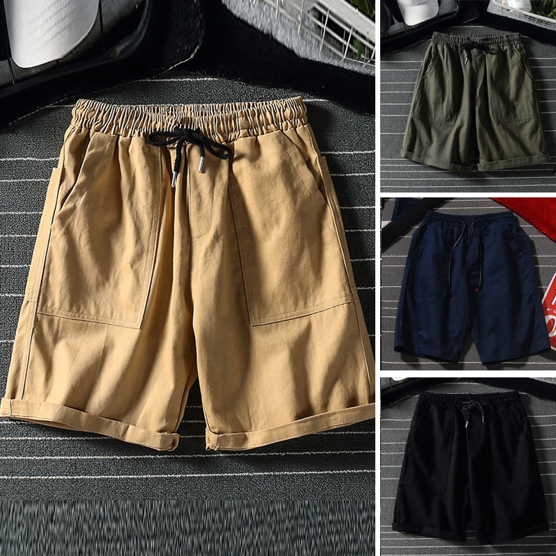 

Брюки-карго мужские на завязках, спортивная одежда, костюм для бега и фитнеса, спортивные шорты для воркаута, лето