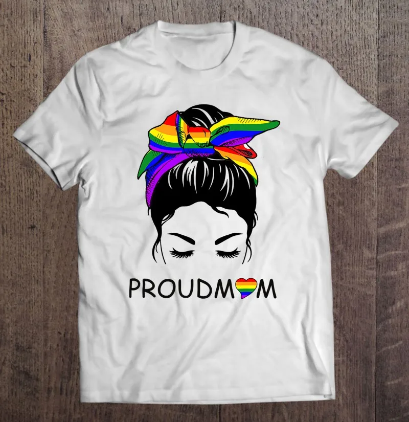 

ГОРДАЯ МАМА ЛГБТ Радужная повязка на голову ЛГБТ поддержка футболка для мужчин футболки оверсайз Футболка Блузка Футболка оверсайз мужски...