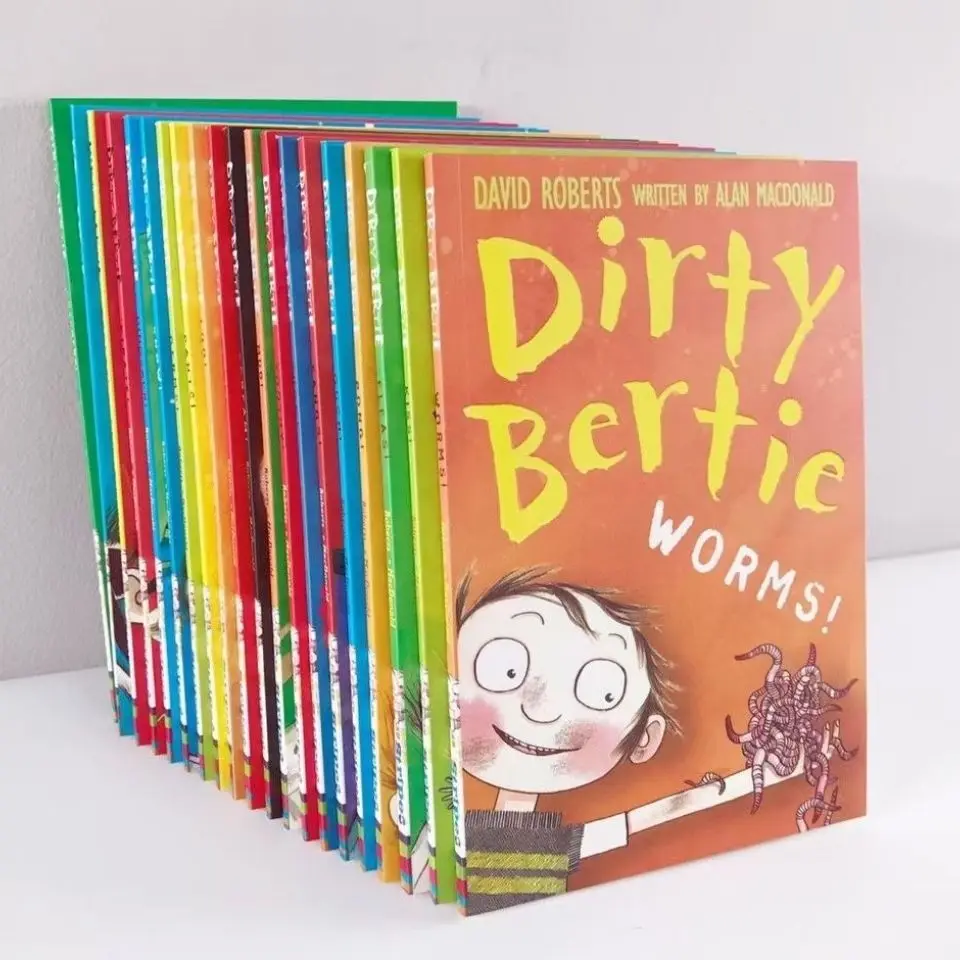 20 Book/set Dirty Bertie Children Story Bedtime Reading Book Early Educaction for Kids Story Books Libros Livros Art