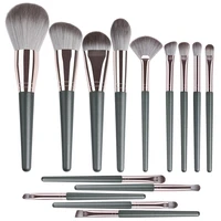 14 pcs makeup brushes cosmetic premium synthetic beauty foundation powder eye shadows blending eyeliner makeup brush set
