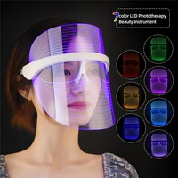 ckeyin 7 colors light led facial firming mask with neck skin rejuvenation face care treatment beauty anti acne therapy whitening