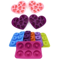 donut baking tray silicone molds cake decoration accessories silicon mould fondant molds for baking accessories chocolate mould