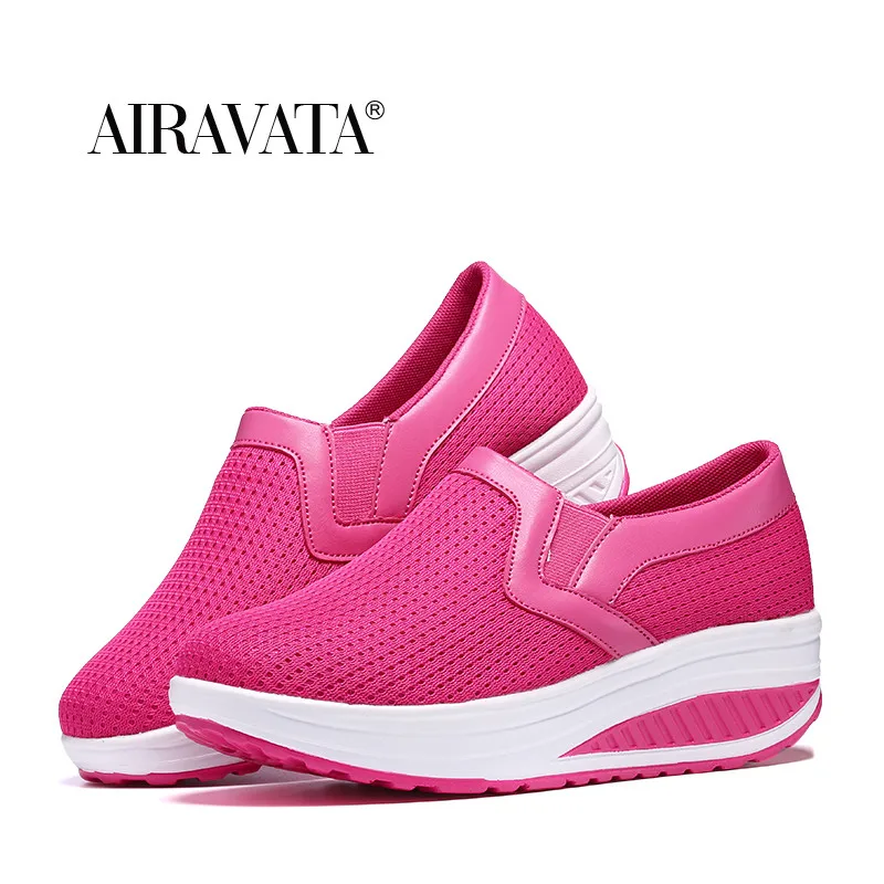 

Women's Shake Shoes Casual Mesh Shoes Fitness Platform Sneakers Breathable and Comfort Size:35-42