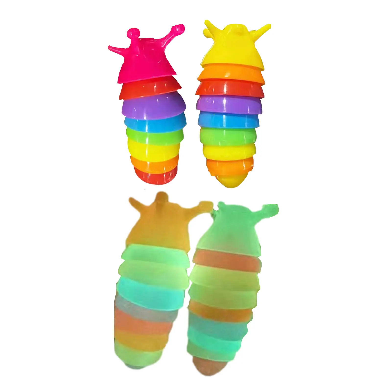 

Slug Toy Keychain Finger Slug For Children Mini Finger Slug 2 PCS Keychain Toys 3D Anxiety Stress Reliever Hand Toys