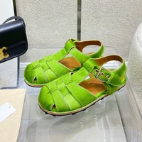 platform sandalias mujer verano talon femme woven shoes for women buckle roman sandals chaussure femme sandales femmes et%c3%a9