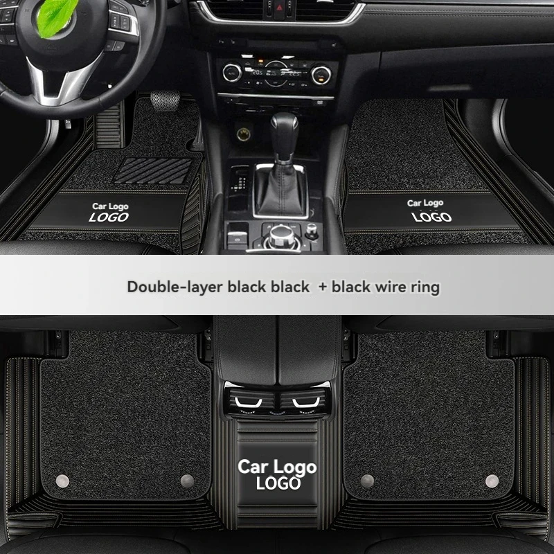 Двухслойные кожаные автомобильные коврики на заказ для Mercedes Benz все модели E