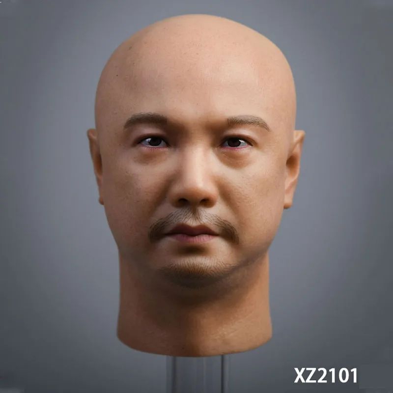 XZ2101 1/6 Xu Zheng голова Лепка китайский лысающий актер Мужская резьба модель подходит