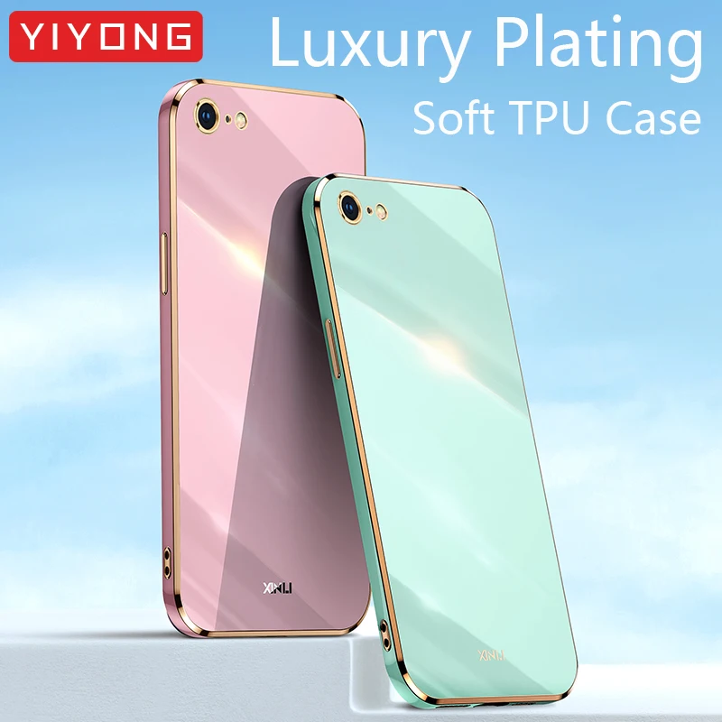 

Чехол YIYONG для iPhone, SE 2, 3, SE2, SE3, 6, 6S, 7, 8 Plus, 7, 8, 2020, с кольцом-держателем, из термопластичного полиуретана (TPU), 2022