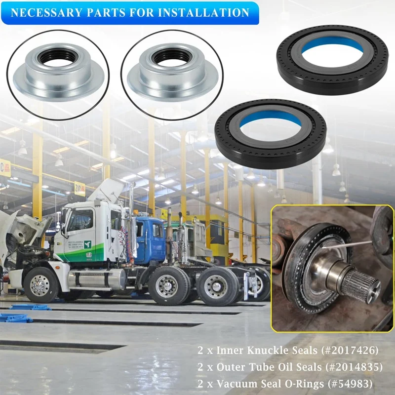 Комплект вакуумных уплотнений кулака переднего моста и внешних трубок для Ford F250