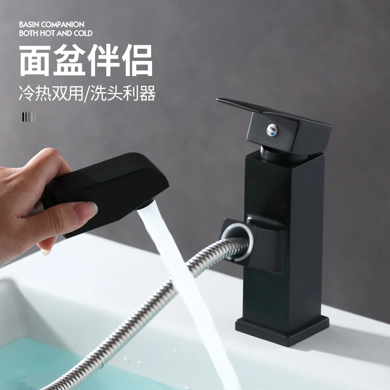 

Kitchen Items Accessories Kitchen Faucet Pull Out Black Tap Basin Mixer Tap Sink Robinets De Cuisine Home Improvement BE50LT